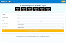 Tablet Screenshot of hivpeoplemeet.com